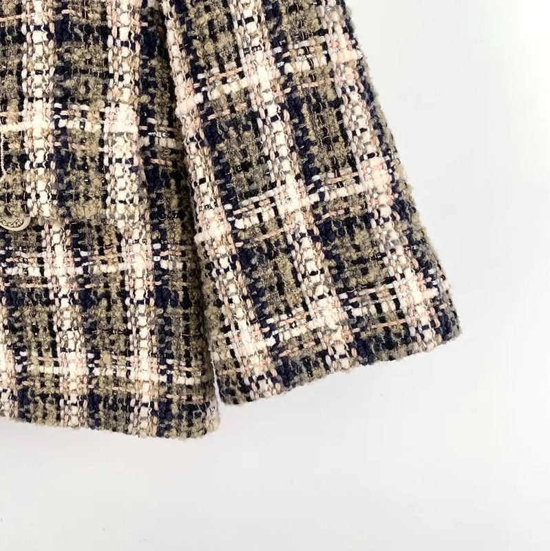 Chanel Chanel Brown Cotton Women's Jacket 0089 Size S / US 4 / IT 40 - 4 Thumbnail
