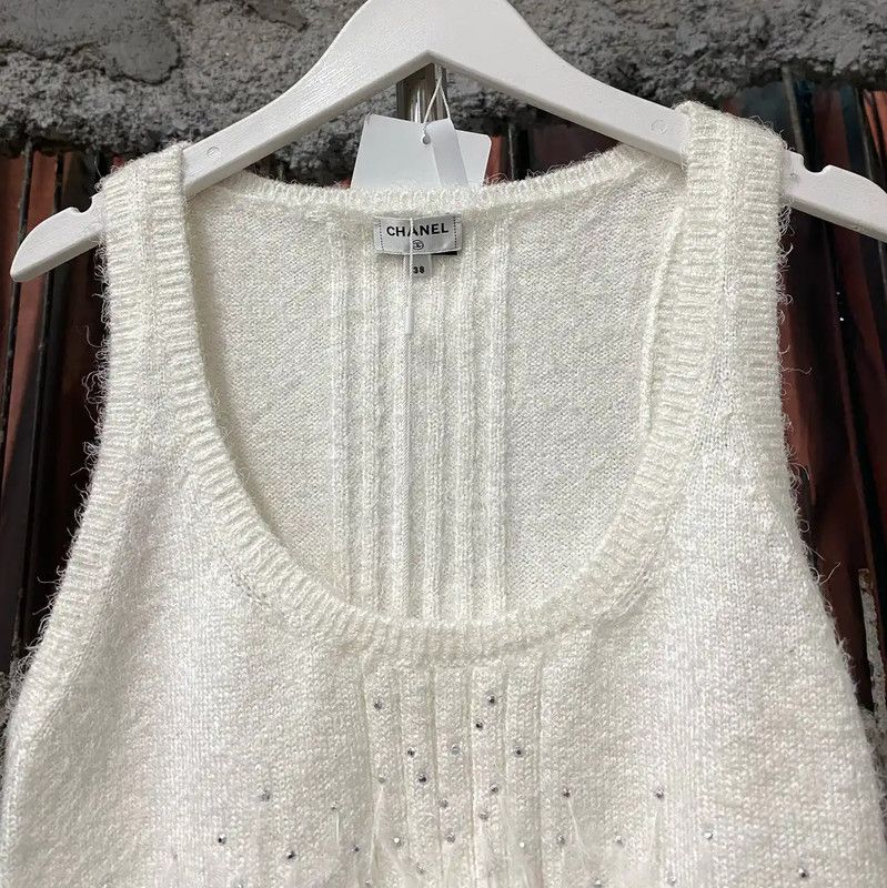 Chanel Chanel White Summer Short Sleeved T-Shirt 0089 Size ONE SIZE - 3 Thumbnail