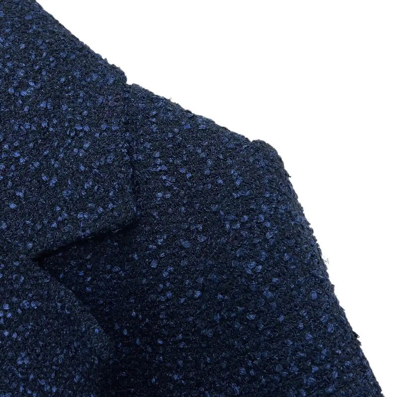 Chanel Chanel M Size Peacock Blue Cotton Blend Jacket 0089 Size M / US 6-8 / IT 42-44 - 3 Thumbnail