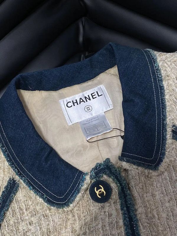 Chanel Chanel Beige Wool Embroidered Women's Jacket 0089 Size M / US 6-8 / IT 42-44 - 8 Thumbnail