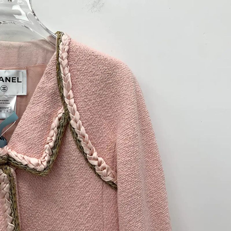 Chanel Chanel Pink Women's Jacket in Size S 0089 Size S / US 4 / IT 40 - 3 Thumbnail