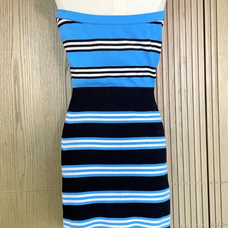 Chanel Chanel Striped Strapless Mini Dress in Multiple Colors 0089 Size S / US 4 / IT 40 - 5 Thumbnail