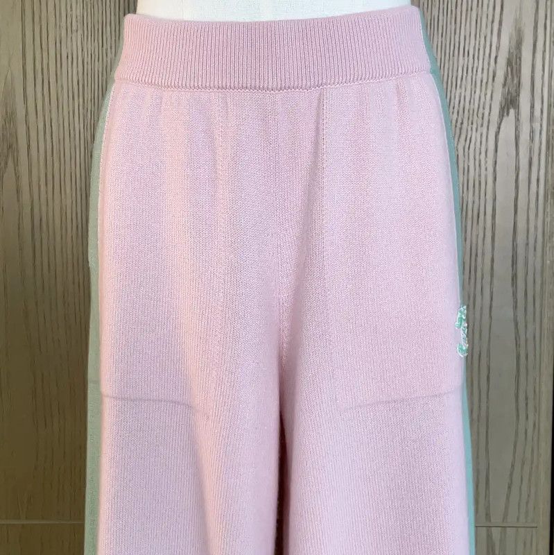 Chanel Chanel Pink Cashmere Spring Pants for Women 0089 Size 23" - 4 Thumbnail