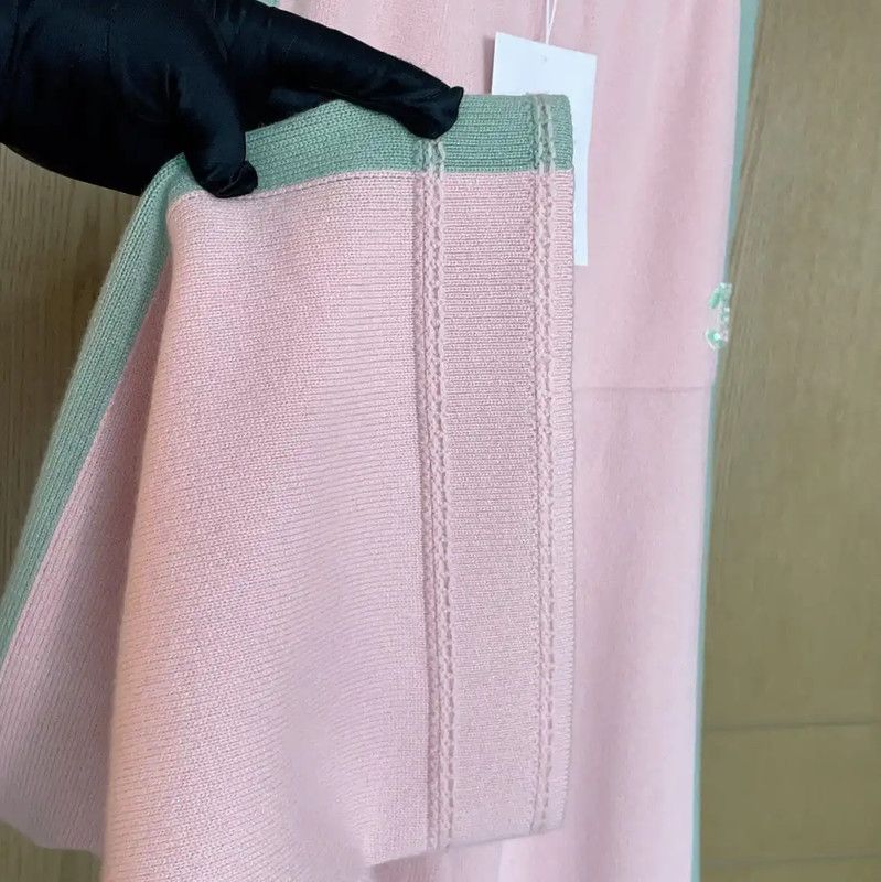 Chanel Chanel Pink Cashmere Spring Pants for Women 0089 Size 23" - 6 Thumbnail