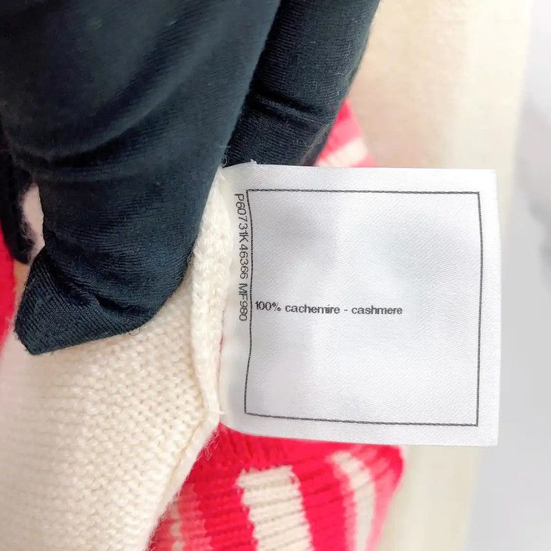 Chanel Chanel White Cashmere Long Sleeve Cardigan 0089 Size M / US 6-8 / IT 42-44 - 10 Thumbnail