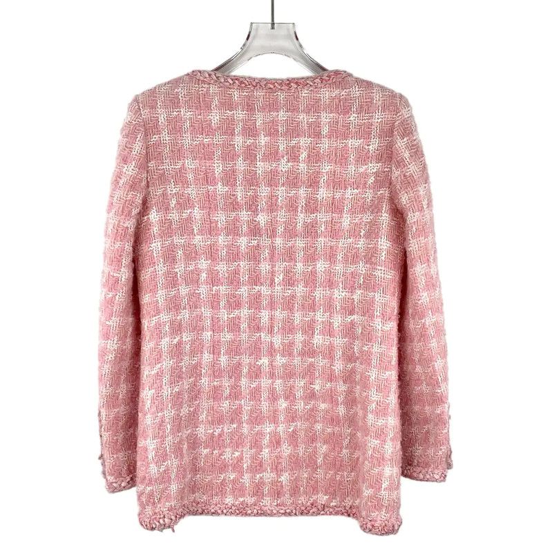 Chanel Chanel Pink Wool Women's Jacket 0089 Size XS / US 0-2 / IT 36-38 - 2 Thumbnail