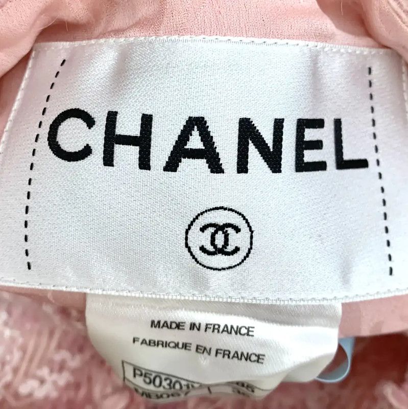 Chanel Chanel Pink Wool Women's Jacket 0089 Size XS / US 0-2 / IT 36-38 - 5 Thumbnail