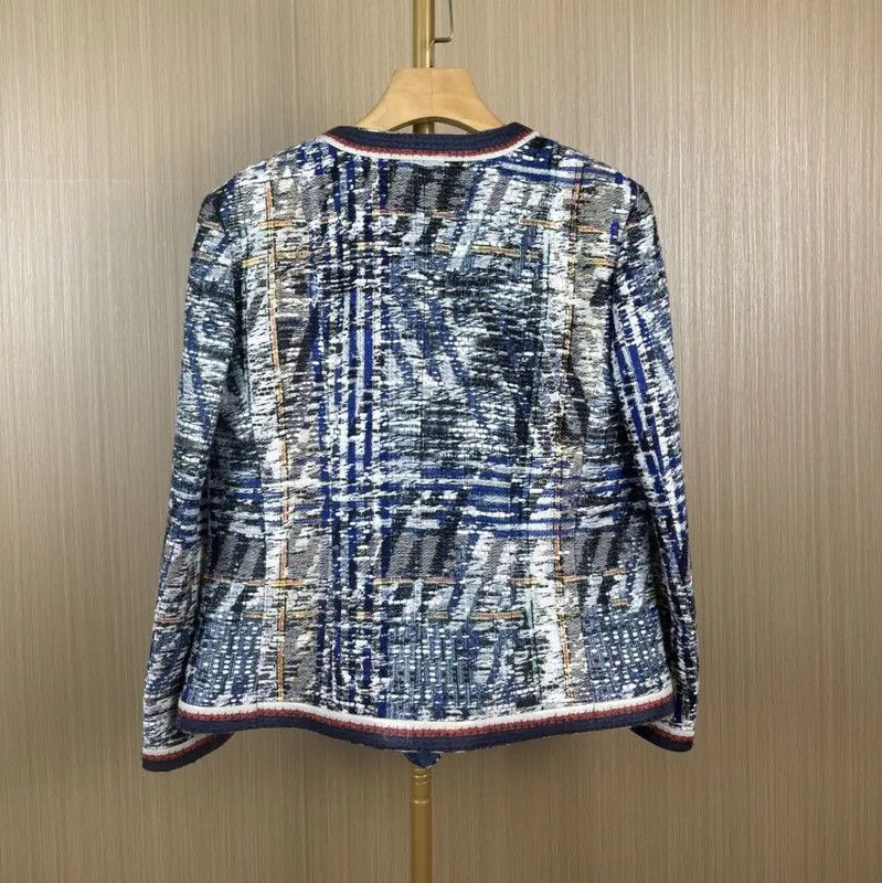 Chanel Chanel Color-Block Acrylic Women's Cardigan 0089 Size L / US 10 / IT 46 - 2 Thumbnail