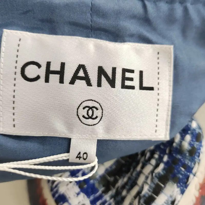 Chanel Chanel Color-Block Acrylic Women's Cardigan 0089 Size L / US 10 / IT 46 - 3 Thumbnail