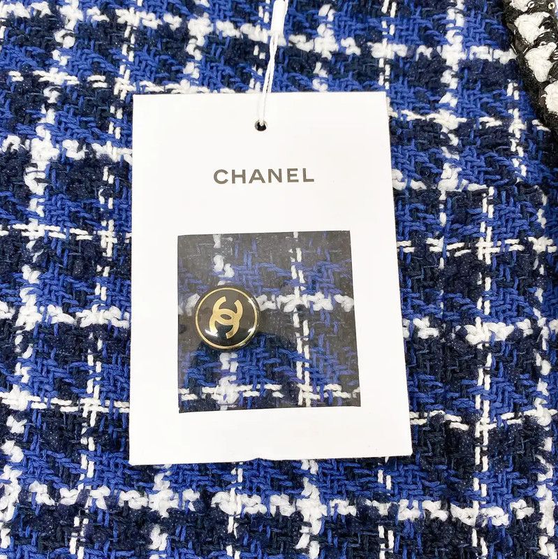 Chanel Chanel Sleeveless Blue Tweed Dress S Size 0089 Size S / US 4 / IT 40 - 8 Thumbnail
