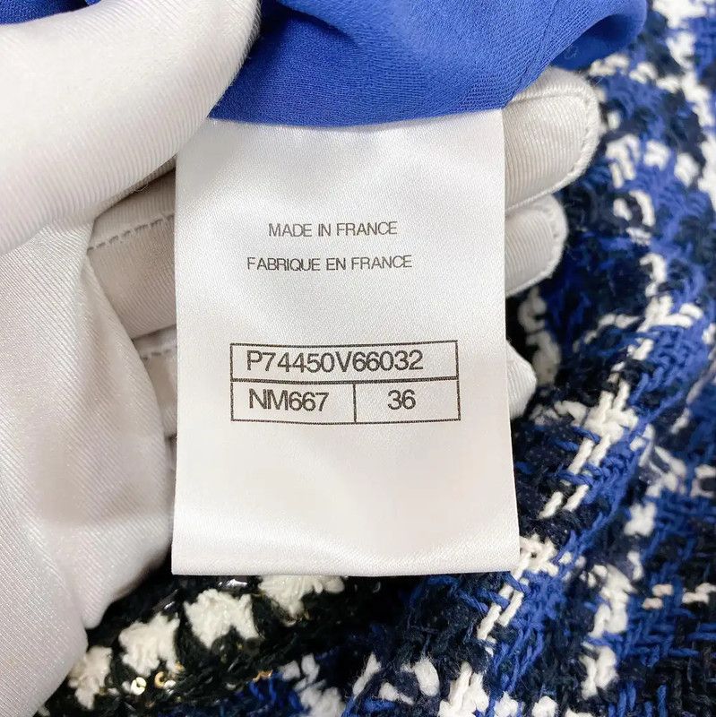 Chanel Chanel Sleeveless Blue Tweed Dress S Size 0089 Size S / US 4 / IT 40 - 7 Thumbnail