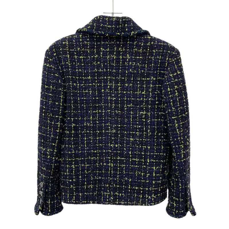 Chanel Chanel Blue Cotton Women's Jacket 0089 Size XXS / US 00 / IT 34 - 2 Thumbnail