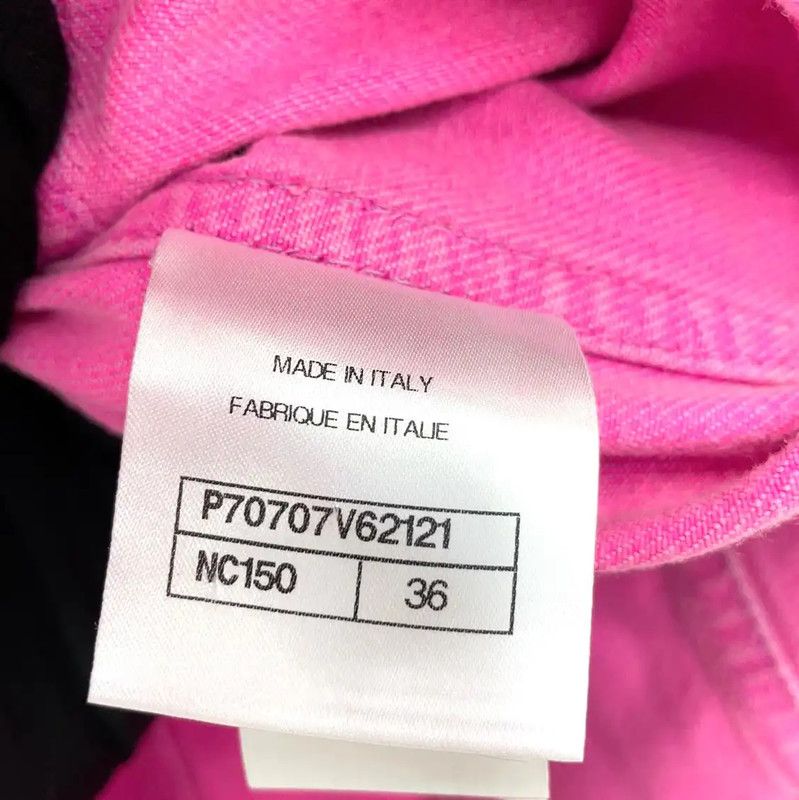 Chanel Chanel Pink Cotton Women's Jacket 0089 Size S / US 4 / IT 40 - 9 Thumbnail