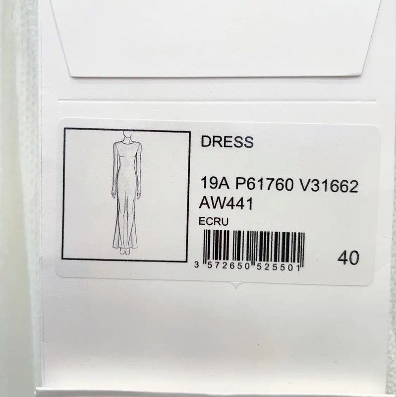 Chanel Chanel Long Sleeve White Cotton Dress 0089 Size L / US 10 / IT 46 - 6 Thumbnail