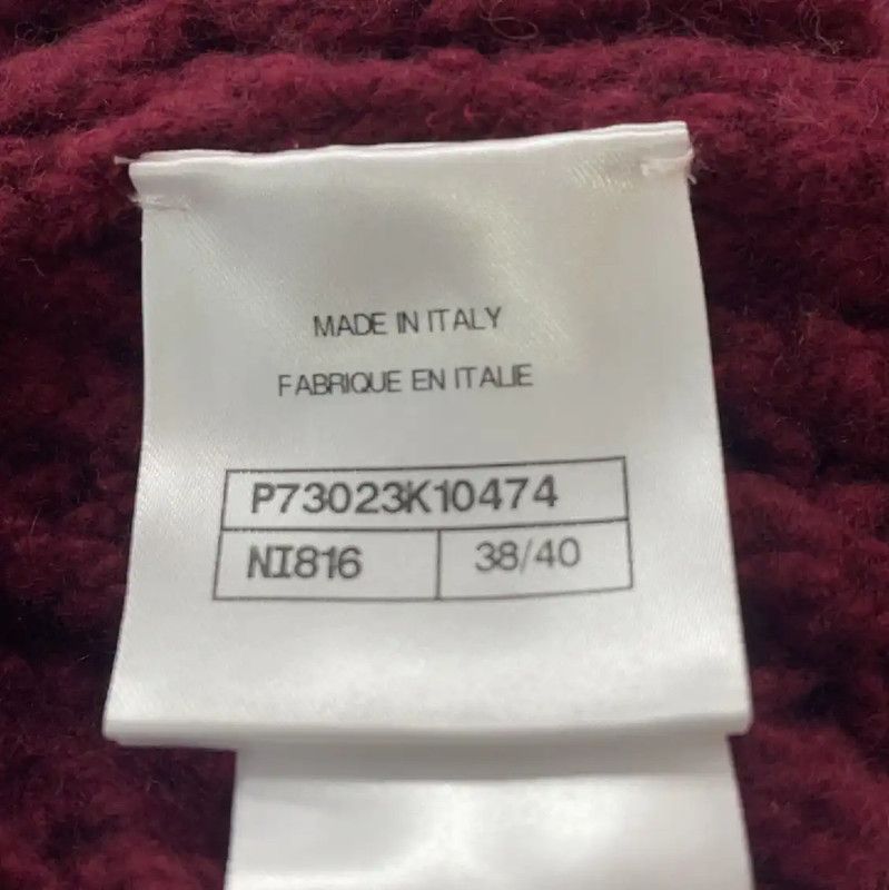 Chanel Chanel L Size Wine Red Cashmere Coat 0089 Size L / US 10 / IT 46 - 4 Thumbnail