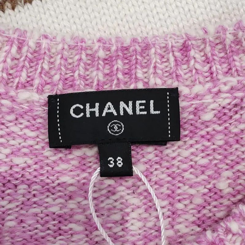 Chanel Chanel Pink Cashmere Blend Pullover Sweater 0089 Size M / US 6-8 / IT 42-44 - 5 Thumbnail
