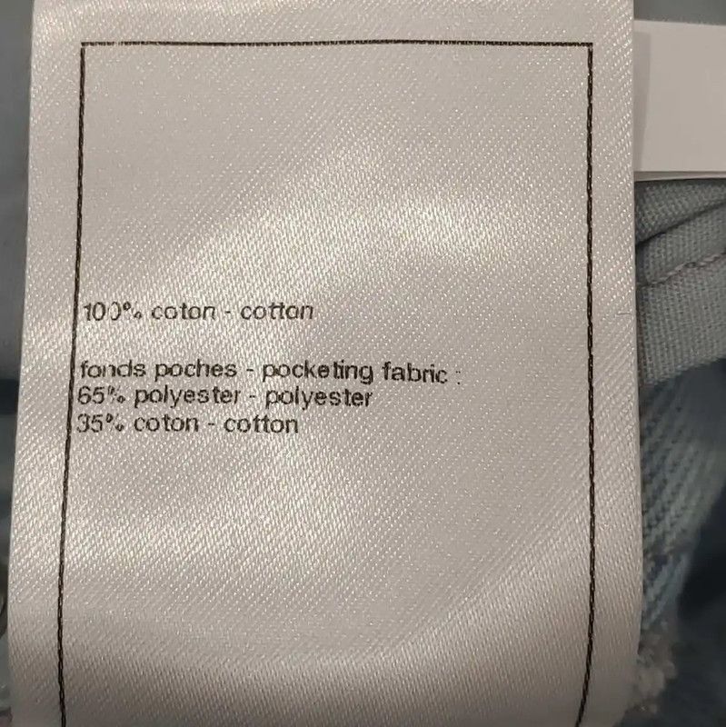 Chanel Chanel Color-Blocked Cotton Women's Jeans 0089 Size 23" - 6 Thumbnail