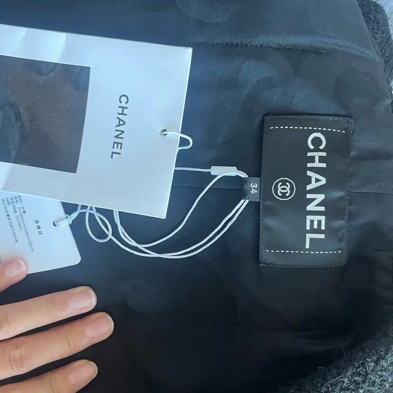Chanel Chanel Black Wool Cropped Jacket Size S 0089 Size S / US 4 / IT 40 - 3 Thumbnail