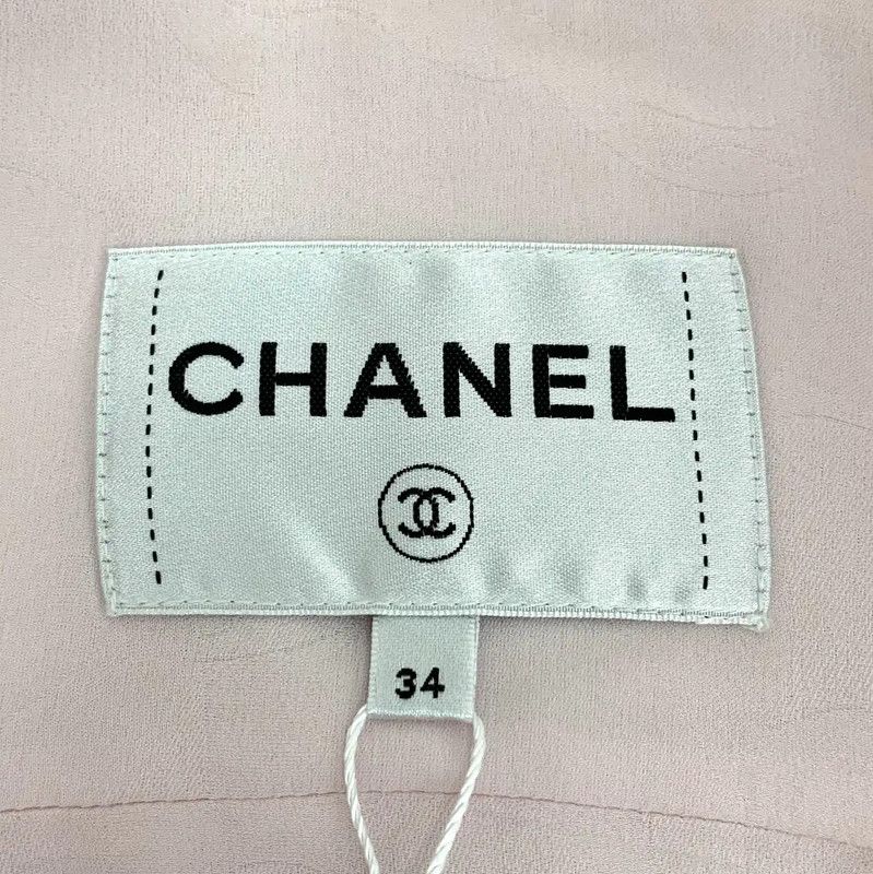 Chanel Chanel Pink Cotton Women's Jacket 0089 Size XXS / US 00 / IT 34 - 5 Thumbnail