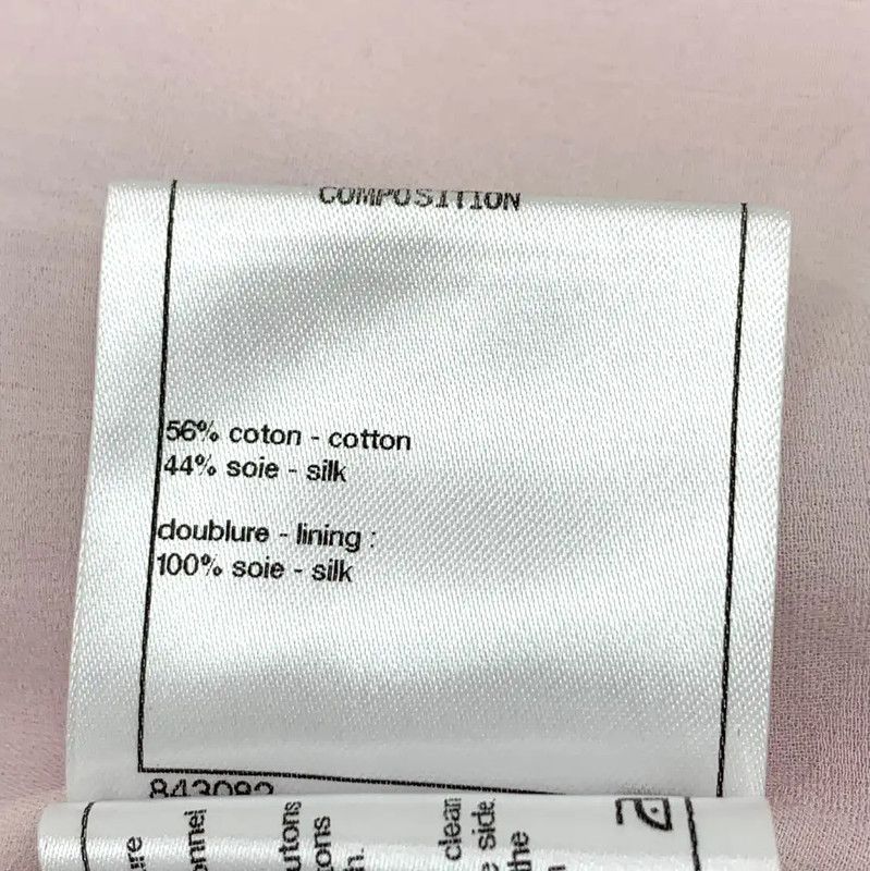 Chanel Chanel Pink Cotton Women's Jacket 0089 Size XXS / US 00 / IT 34 - 7 Thumbnail