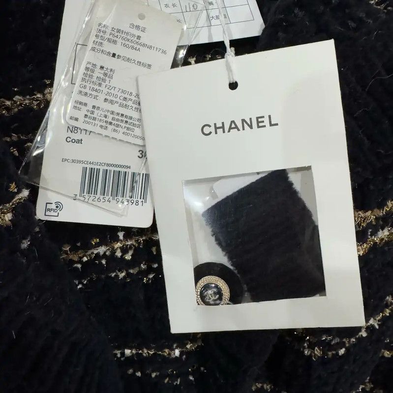 Chanel Chanel Deep Blue Cashmere Women's Coat 0089 Size S / US 4 / IT 40 - 5 Thumbnail