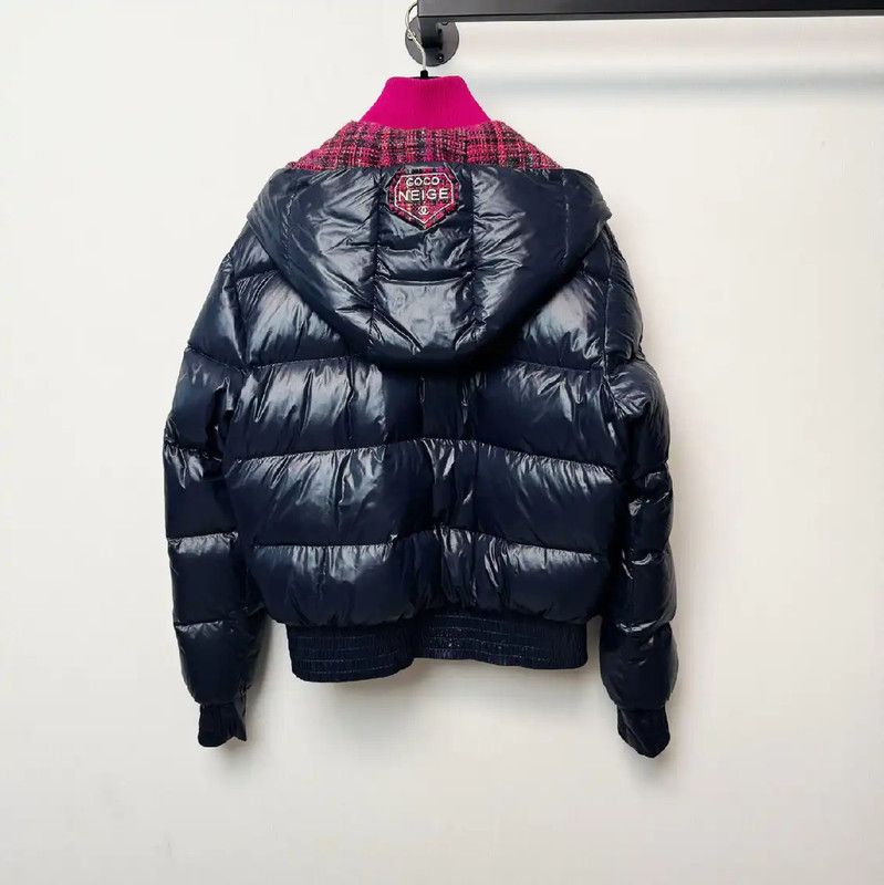 Chanel Chanel Women's Blue Puffer Jacket Size S 0089 Size S / US 4 / IT 40 - 2 Thumbnail