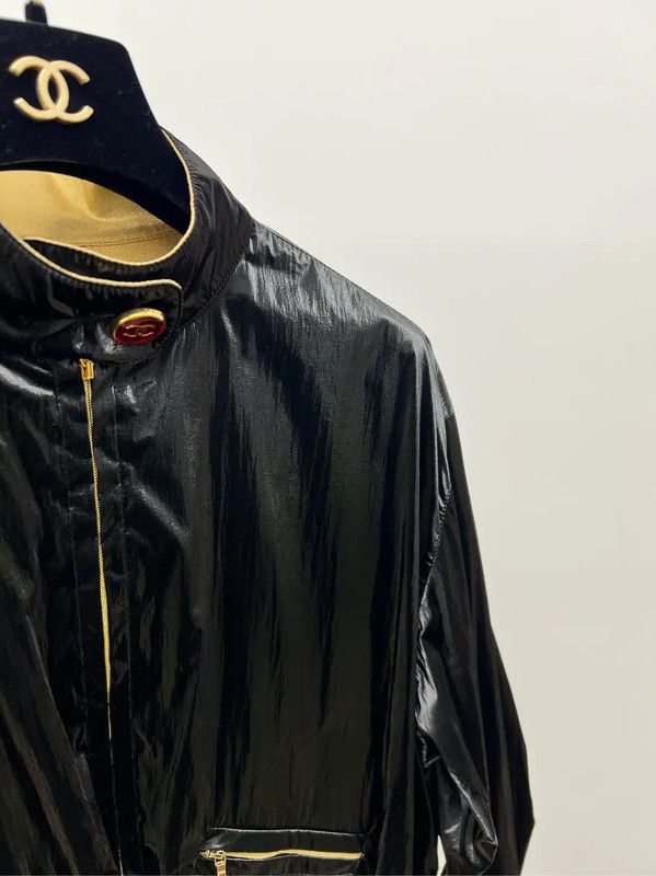 Chanel Chanel Black and Gold Cropped Jacket 0089 Size S / US 4 / IT 40 - 3 Thumbnail
