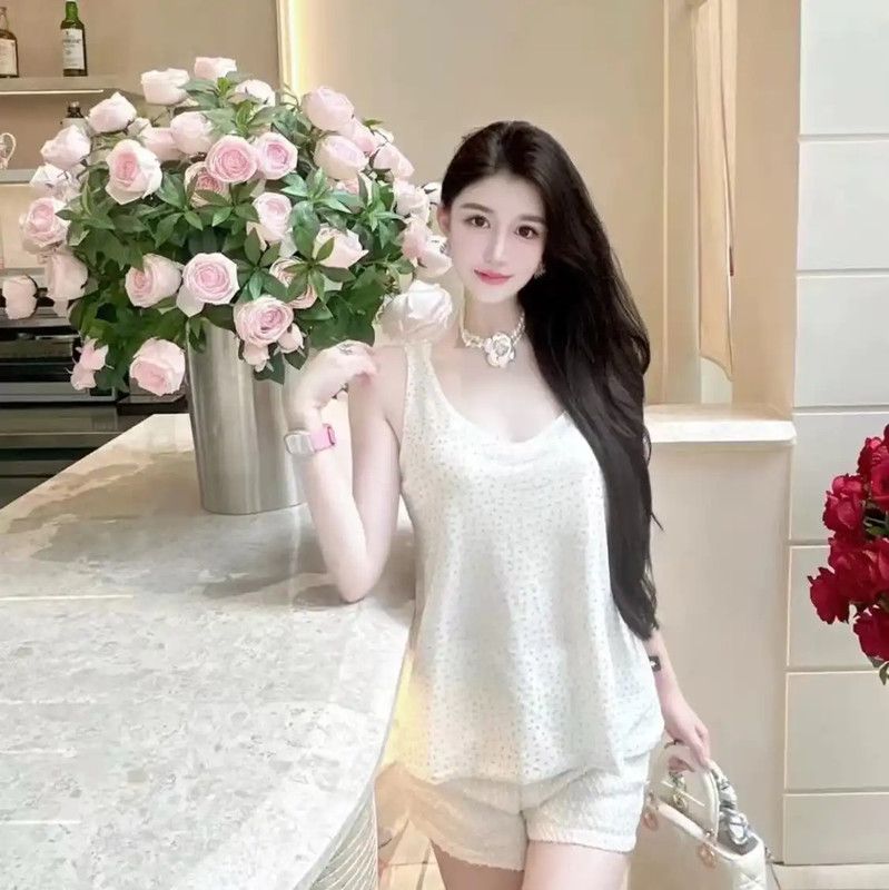 Chanel Chanel White Women's T-Shirt with Floral Print 0089 Size L / US 10 / IT 46 - 6 Thumbnail