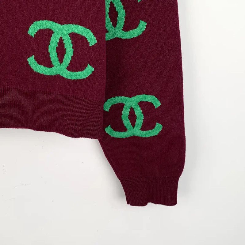 Chanel Chanel Red Cashmere Sweater for Women 0089 Size XS / US 0-2 / IT 36-38 - 4 Thumbnail