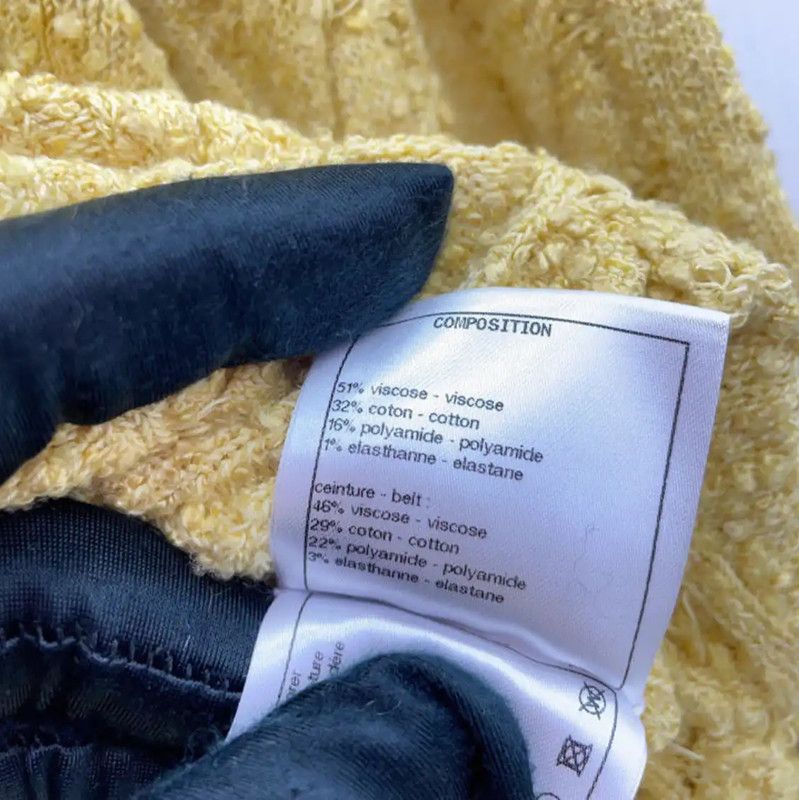 Chanel Chanel Yellow Long Sleeve Knit Cardigan 0089 Size M / US 6-8 / IT 42-44 - 9 Thumbnail