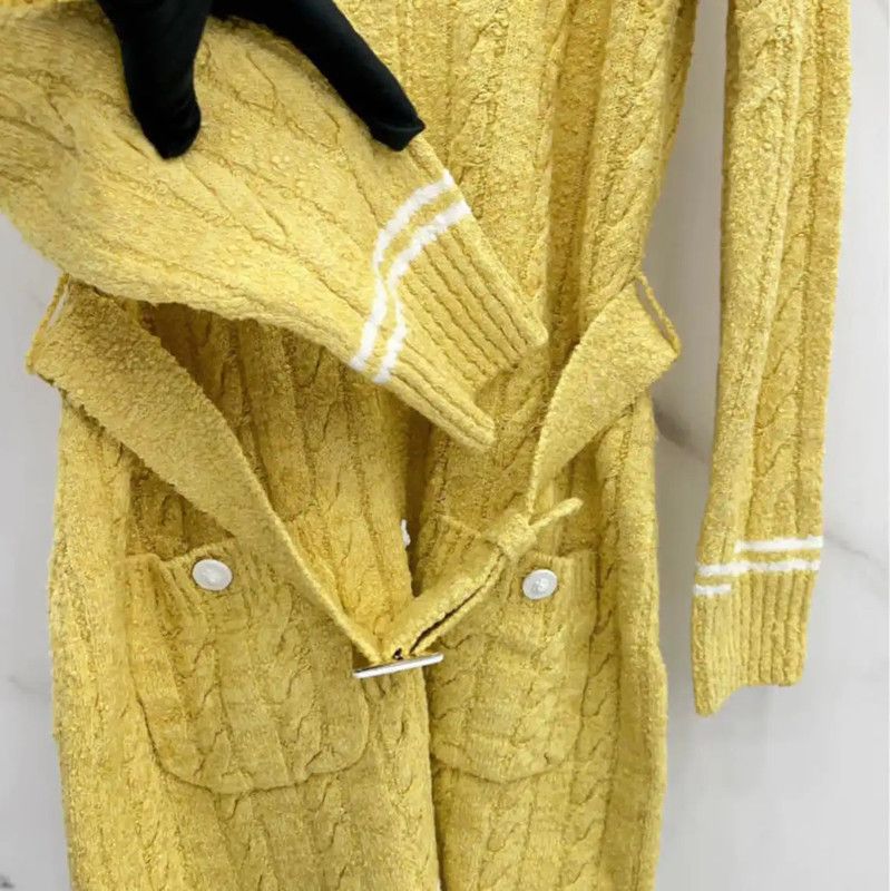 Chanel Chanel Yellow Long Sleeve Knit Cardigan 0089 Size M / US 6-8 / IT 42-44 - 5 Thumbnail
