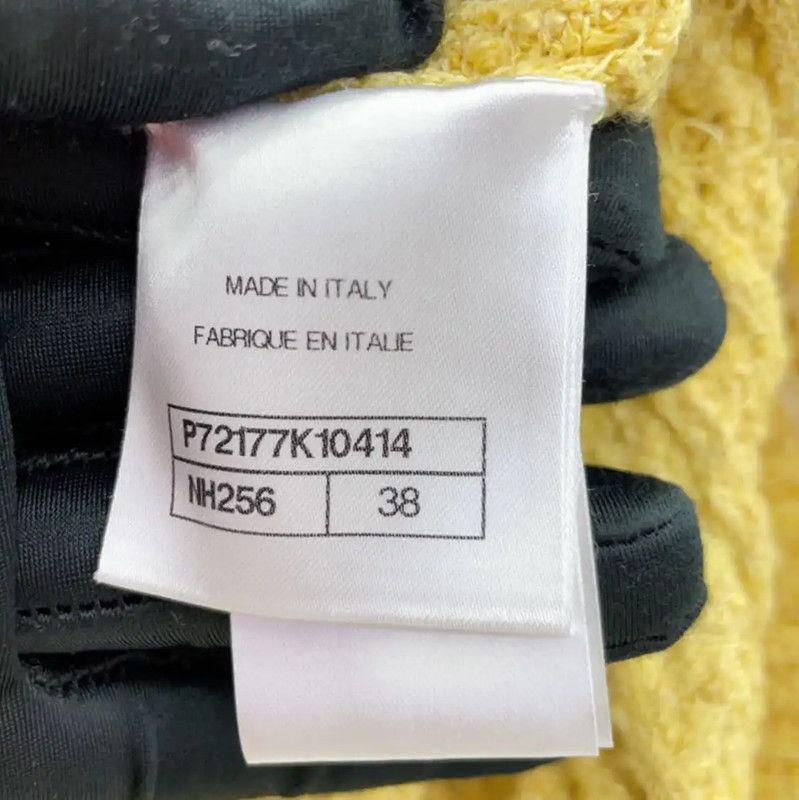 Chanel Chanel Yellow Long Sleeve Knit Cardigan 0089 Size M / US 6-8 / IT 42-44 - 8 Thumbnail