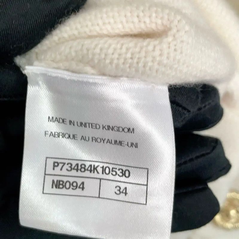Chanel Chanel Sleeveless White Cardigan Dress for Women 0089 Size S / US 4 / IT 40 - 9 Thumbnail