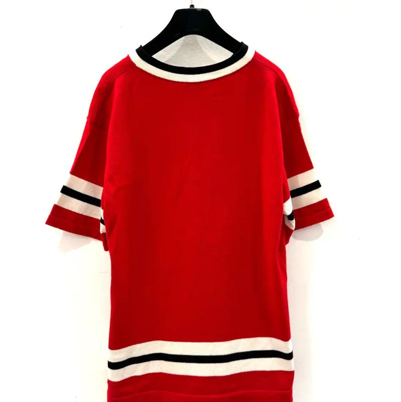 Chanel Chanel Red Cotton T-shirt for Women 0089 Size M / US 6-8 / IT 42-44 - 3 Thumbnail