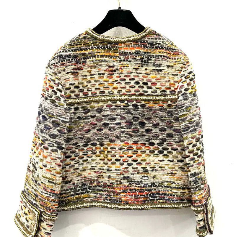 Chanel Chanel Multi-Color Cotton Women's Jacket 0089 Size XS / US 0-2 / IT 36-38 - 4 Thumbnail