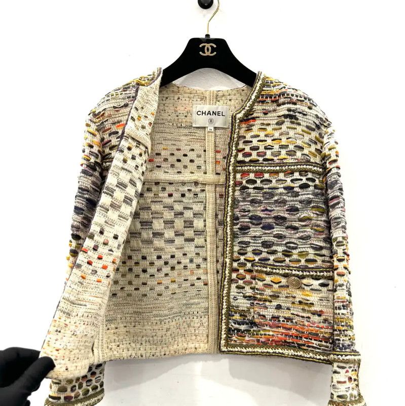 Chanel Chanel Multi-Color Cotton Women's Jacket 0089 Size XS / US 0-2 / IT 36-38 - 5 Thumbnail