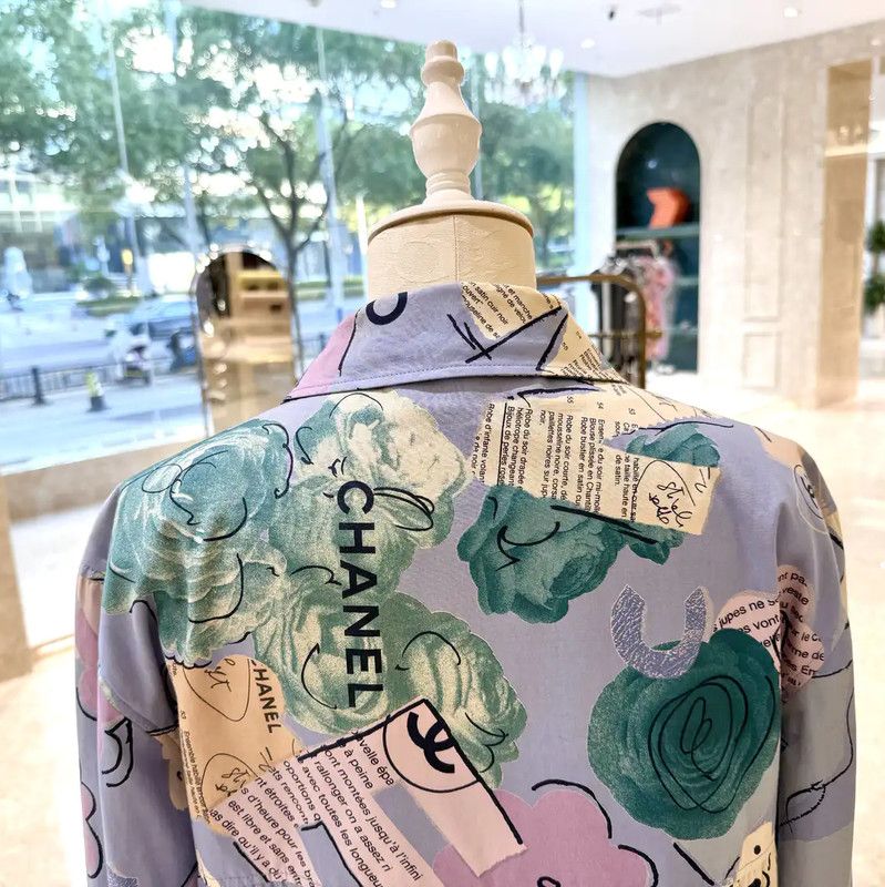 Chanel Chanel Spring Autumn Color Block Logo Jacket 0089 Size S / US 4 / IT 40 - 4 Thumbnail