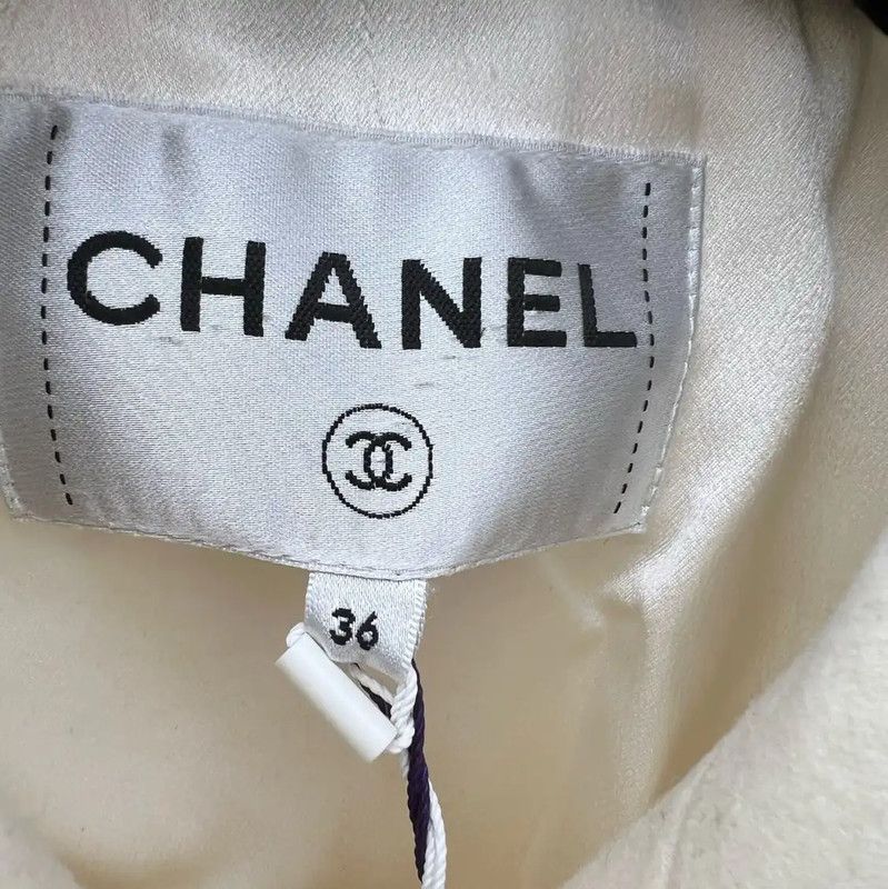 Chanel Chanel Cream Double-Breasted Women's Coat 0089 Size M / US 6-8 / IT 42-44 - 6 Thumbnail