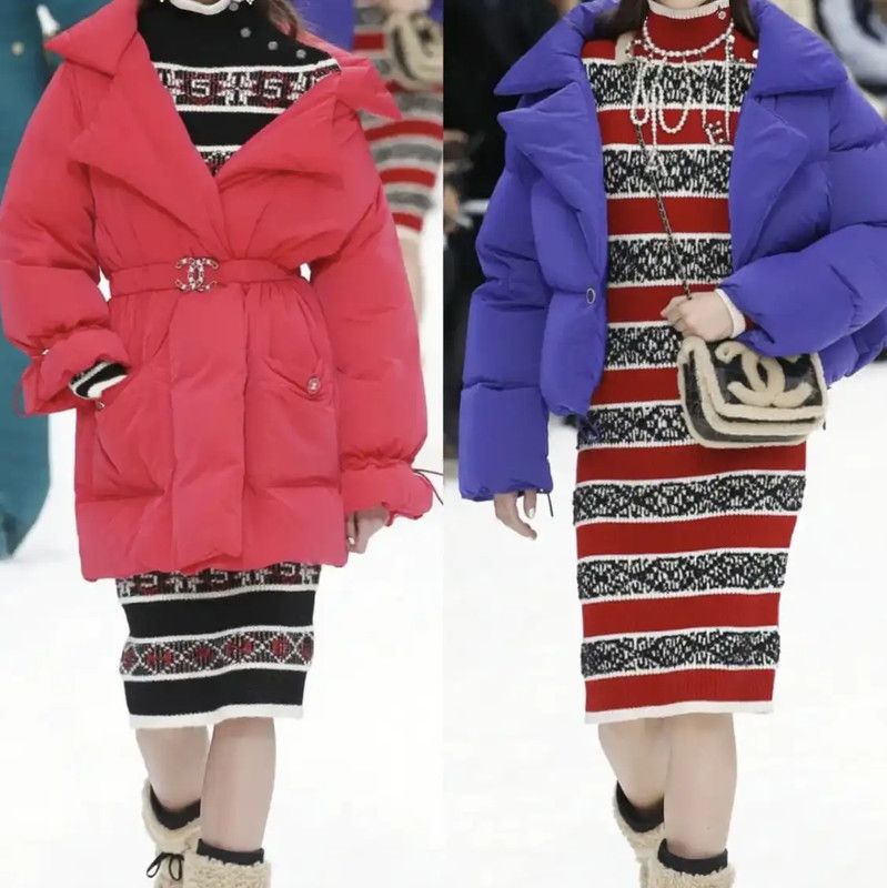 Chanel Chanel Red Padded Women's Down Jacket 0089 Size M / US 6-8 / IT 42-44 - 3 Thumbnail
