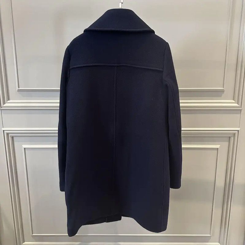 Chanel Chanel Navy Long Coat for Women 0089 Size S / US 4 / IT 40 - 2 Thumbnail