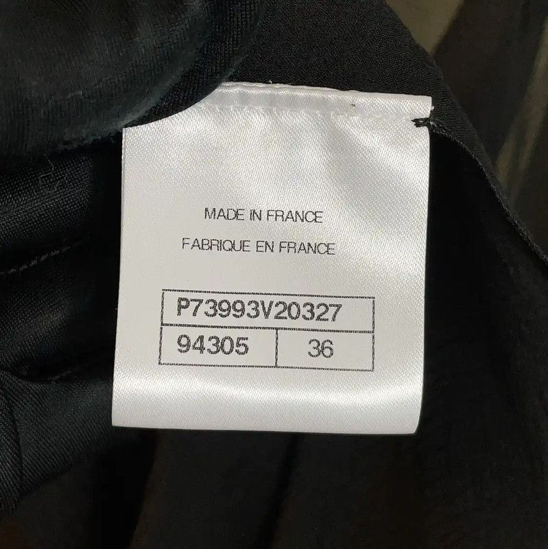Chanel Chanel Short Sleeve Black Silk Blouse for Women 0089 Size S / US 4 / IT 40 - 9 Thumbnail