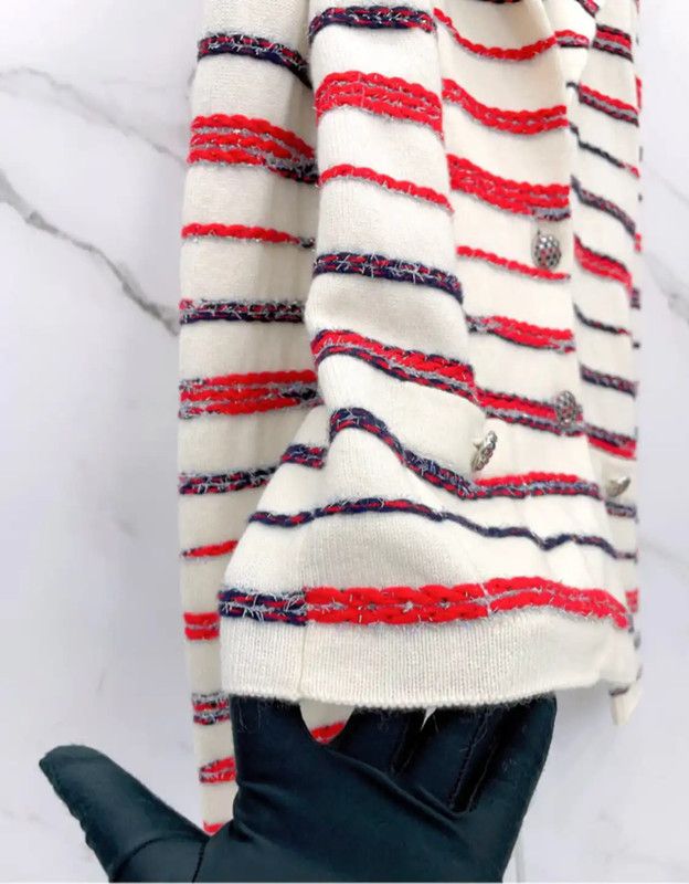 Chanel Chanel Multicolor Cotton Blend Long Sleeve Sweater 0089 Size S / US 4 / IT 40 - 7 Thumbnail
