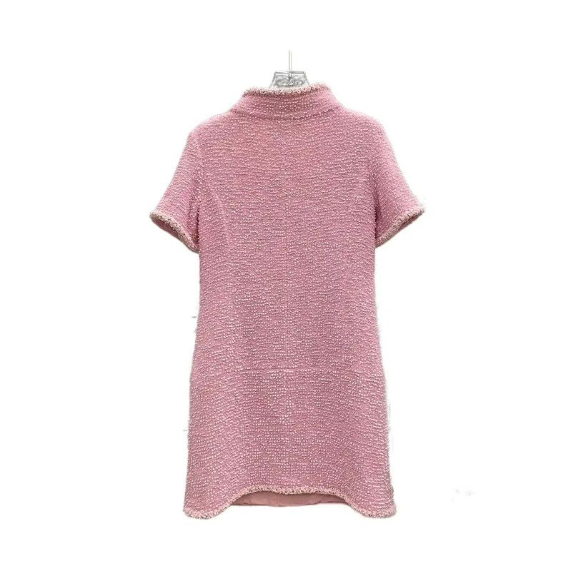 Chanel Chanel Pink Tweed Short Summer Dress 0089 Size S / US 4 / IT 40 - 2 Thumbnail