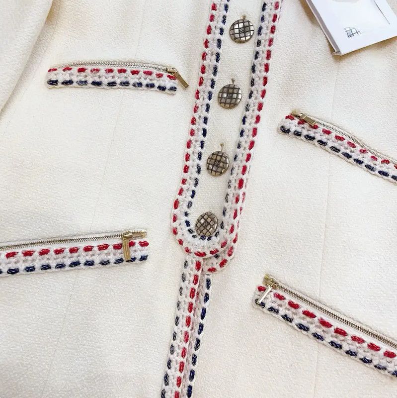 Chanel Chanel Beige Long Sleeve Cardigan for Women 0089 Size L / US 10 / IT 46 - 3 Thumbnail