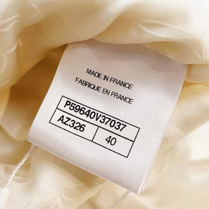 Chanel Chanel Beige Long Sleeve Cardigan for Women 0089 Size L / US 10 / IT 46 - 7 Thumbnail