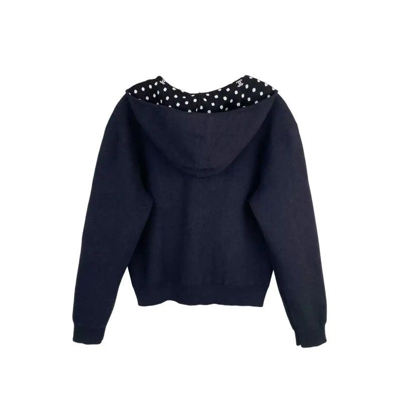 Chanel Chanel Women's Black Cashmere Jacket 0089 Size ONE SIZE - 2 Thumbnail