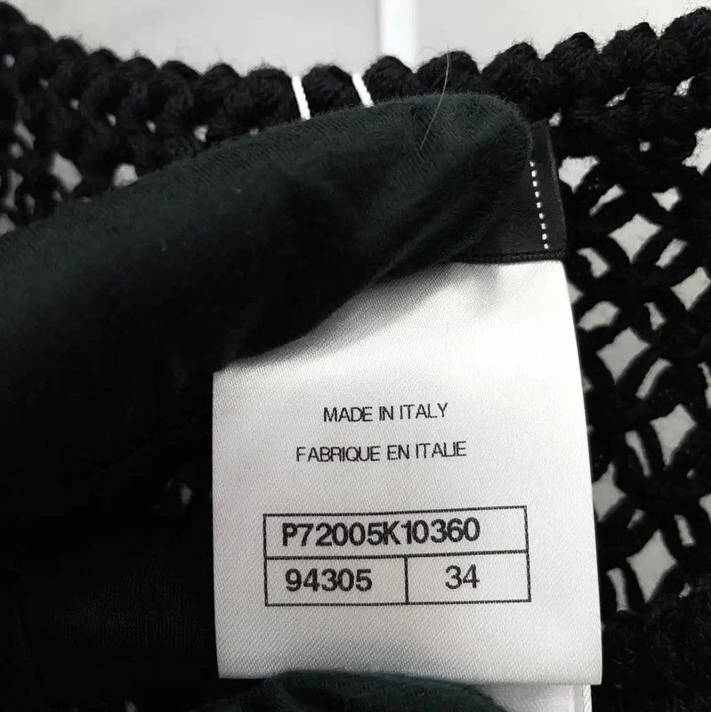 Chanel Chanel Black Wool Women's Midi Dress 0089 Size S / US 4 / IT 40 - 9 Thumbnail