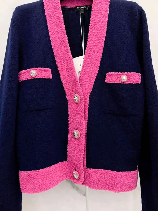 Chanel Chanel Color Block Cashmere Blend Cardigan 0089 Size XS / US 0-2 / IT 36-38 - 4 Thumbnail
