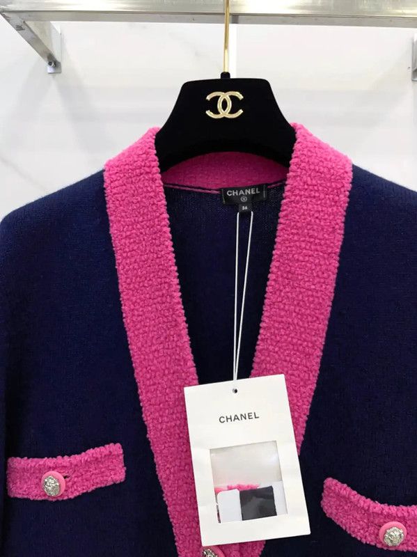 Chanel Chanel Color Block Cashmere Blend Cardigan 0089 Size XS / US 0-2 / IT 36-38 - 3 Thumbnail