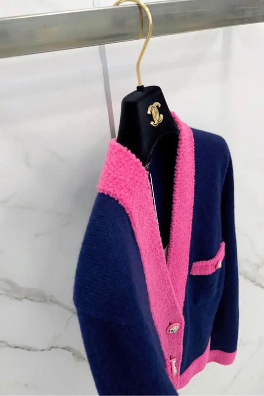 Chanel Chanel Color Block Cashmere Blend Cardigan 0089 Size XS / US 0-2 / IT 36-38 - 6 Thumbnail